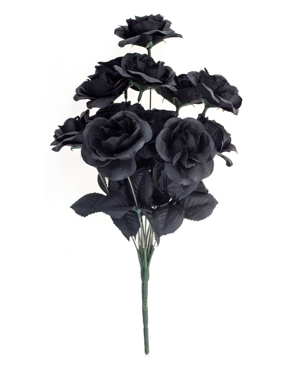 Schwarzer Rosenstrauß mit 12 Blüten