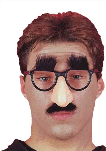Joker Nose With Eyebrows And Glasses