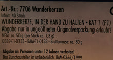 Wunderkerzen / Sternwerfer 40 St.