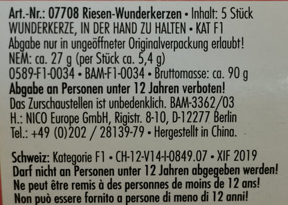 Riesen Wunderkerzen 45 cm