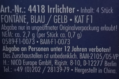 Irrlichter Feuerwerk