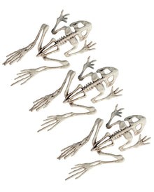 3-teiliges Frosch Skelett Set 19cm