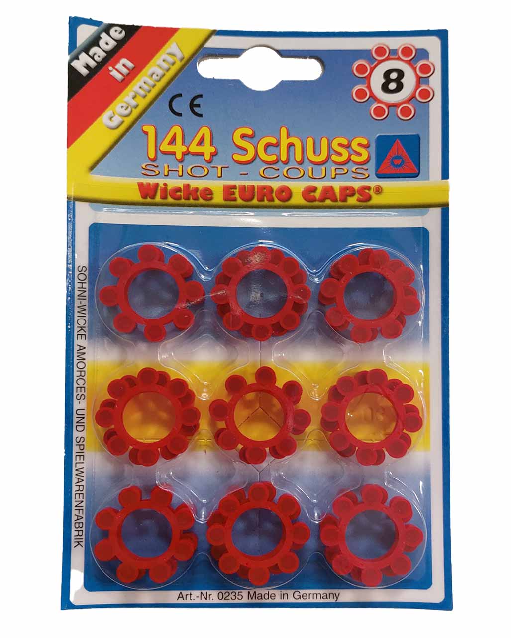 18 Ammunition Rings With 8 Rounds Each