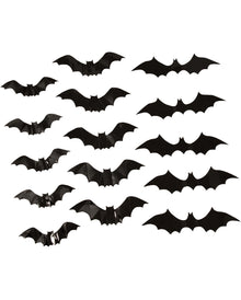 3D Fledermaus Wandsticker 15 St.