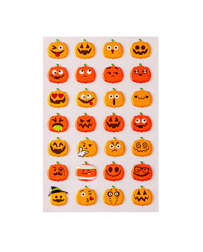 3D Halloween Kürbis Aufkleber