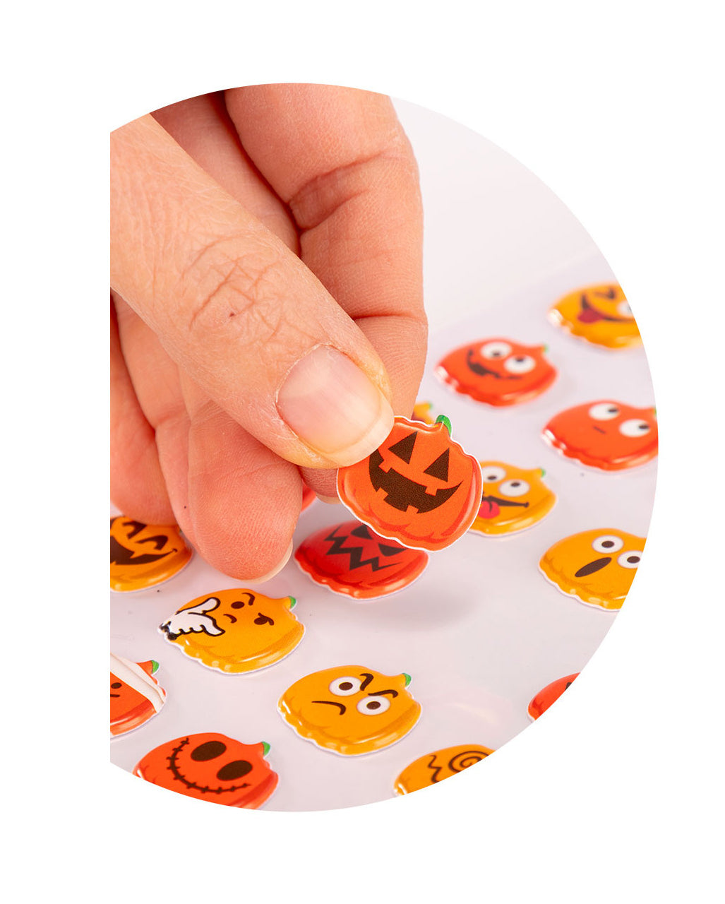 3D Halloween Kürbis Aufkleber