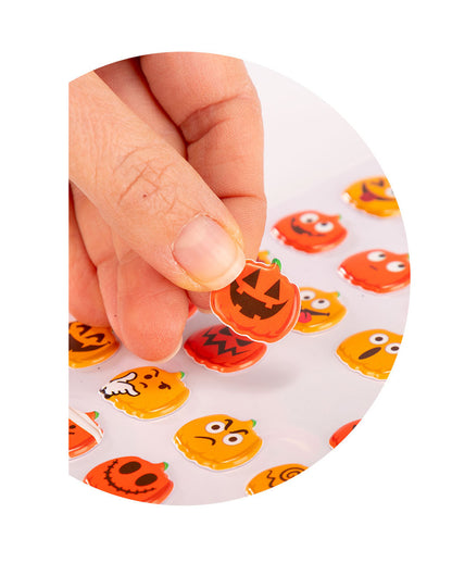 3D Halloween Kürbis Aufkleber