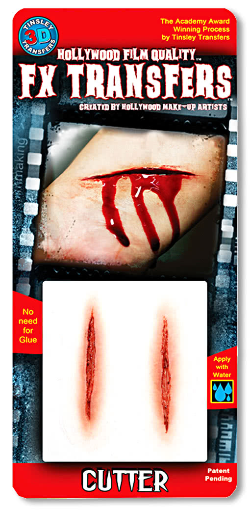 3D FX Transfer Tattoo Schnittwunde