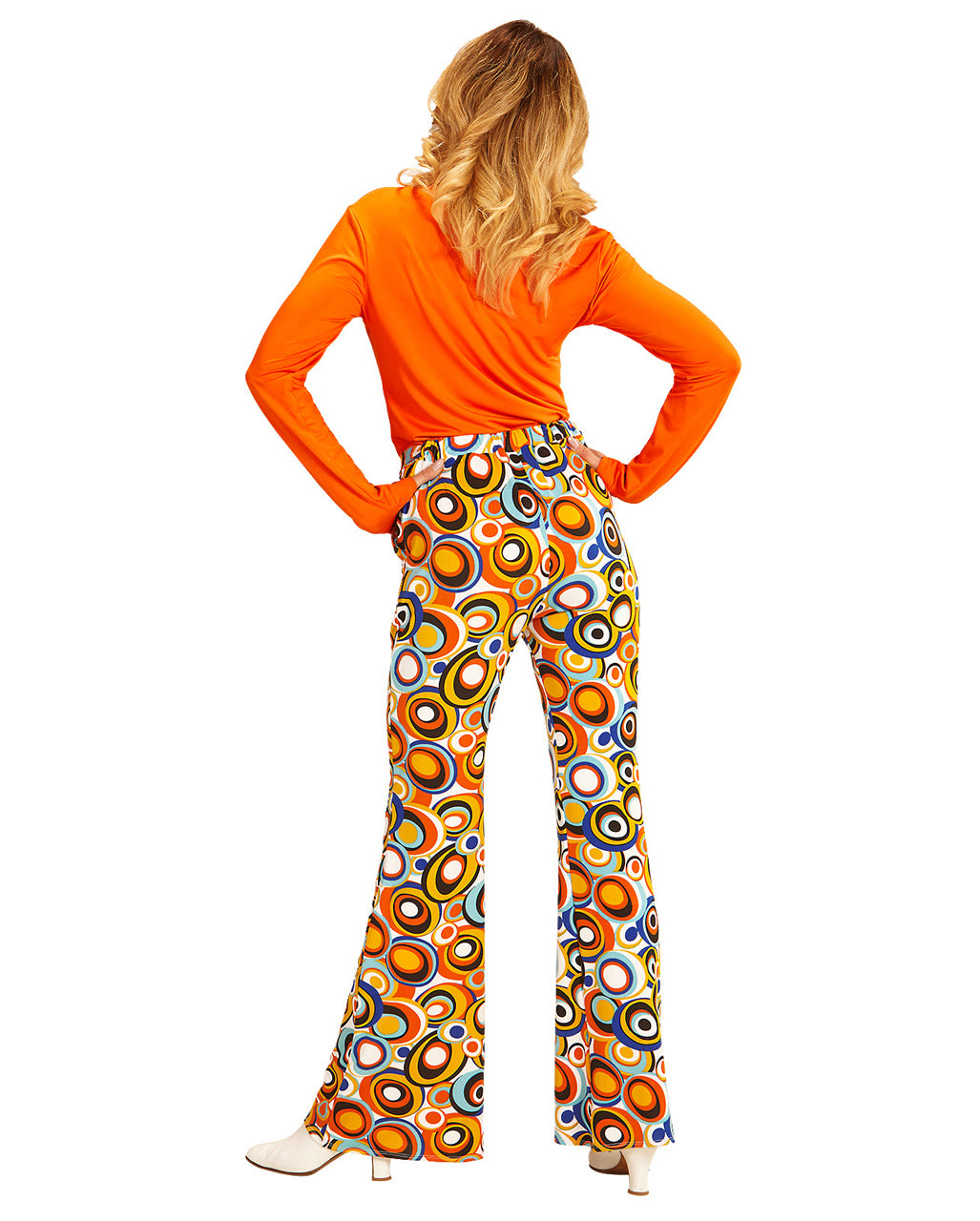 Funky Damen Schlaghose bunte Kreise