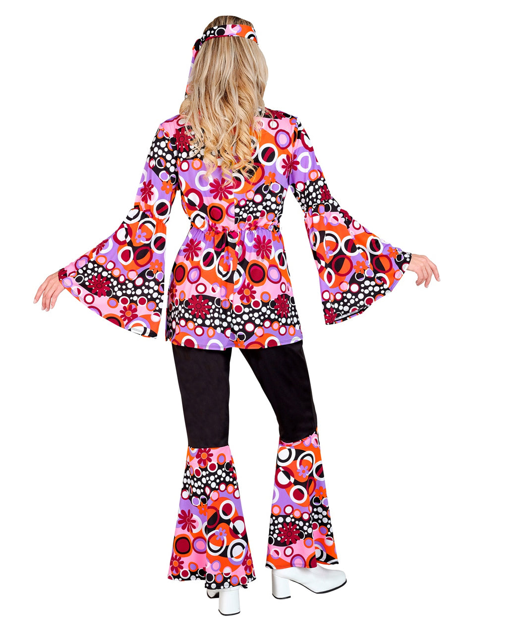 70s Hippie Pink Bubbles Damenkostüm