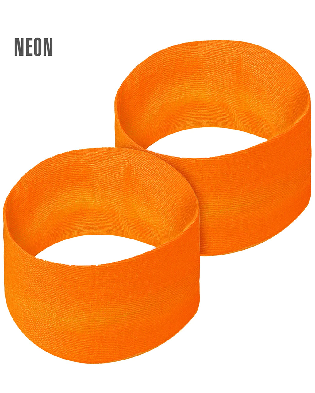 Neonoranges 80er Jahre Schweißarmband 2 Stück