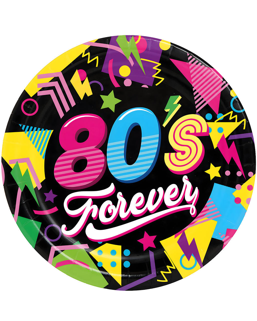 Pappteller 80's Forever 6 St.