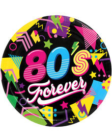 Pappteller 80's Forever 6 St.