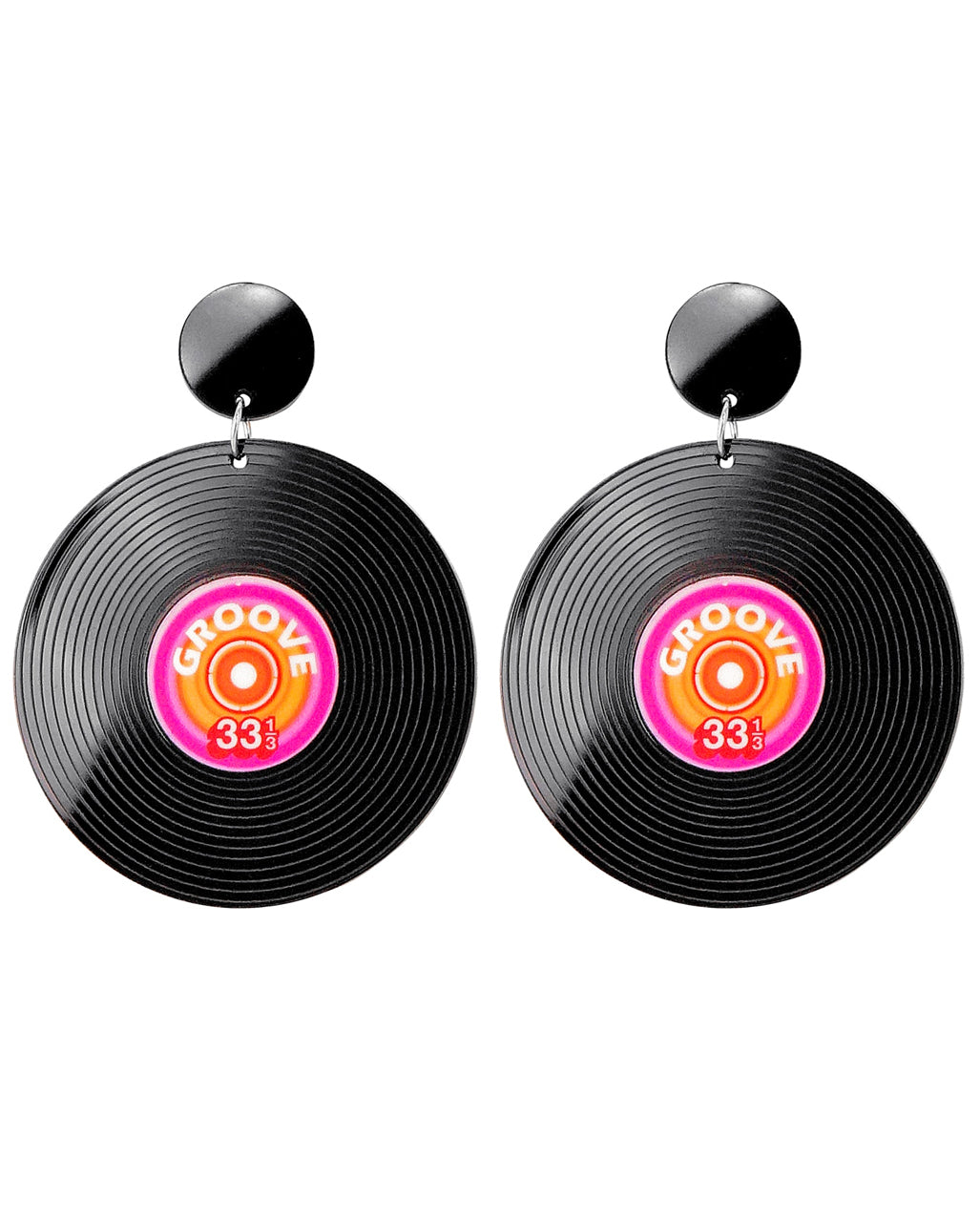 80s Schallplatten Ohrringe
