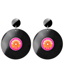 80s Schallplatten Ohrringe
