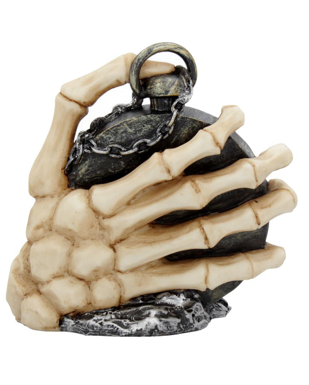 About Time Skeletthand mit Taschenuhr 14cm