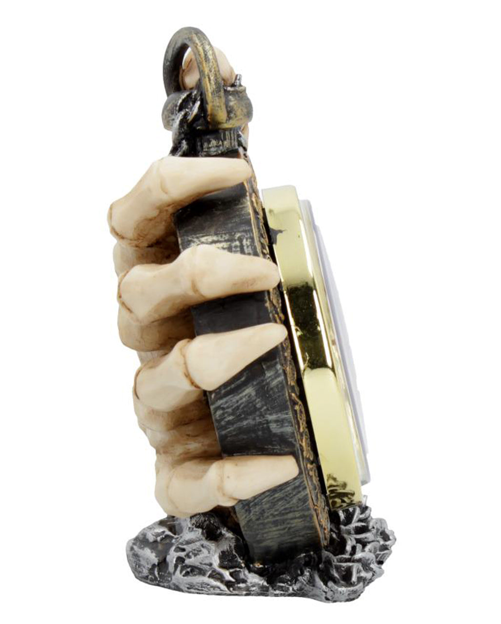 About Time Skeletthand mit Taschenuhr 14cm