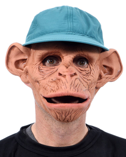 Schimpansen Maske mit Baseball Mütze
