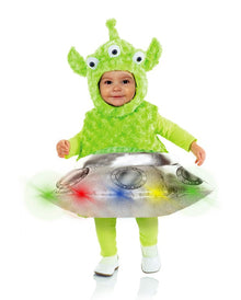 Alien & Ufo mit LED´s Kleinkinderkostüm
