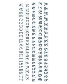 Alphabet Finger Klebetattoos