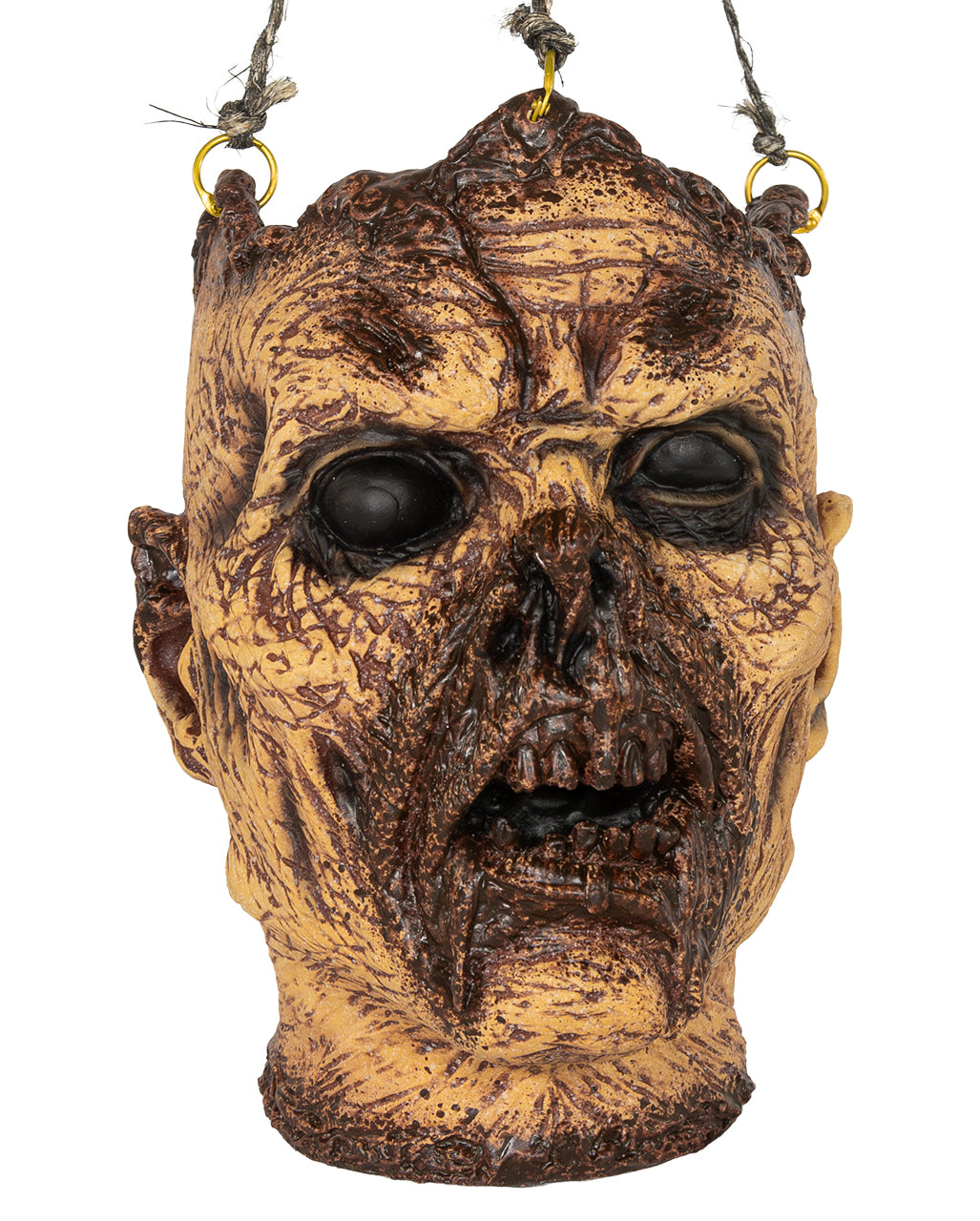 An Schädeldecke aufgehängter Folterkopf 25cm