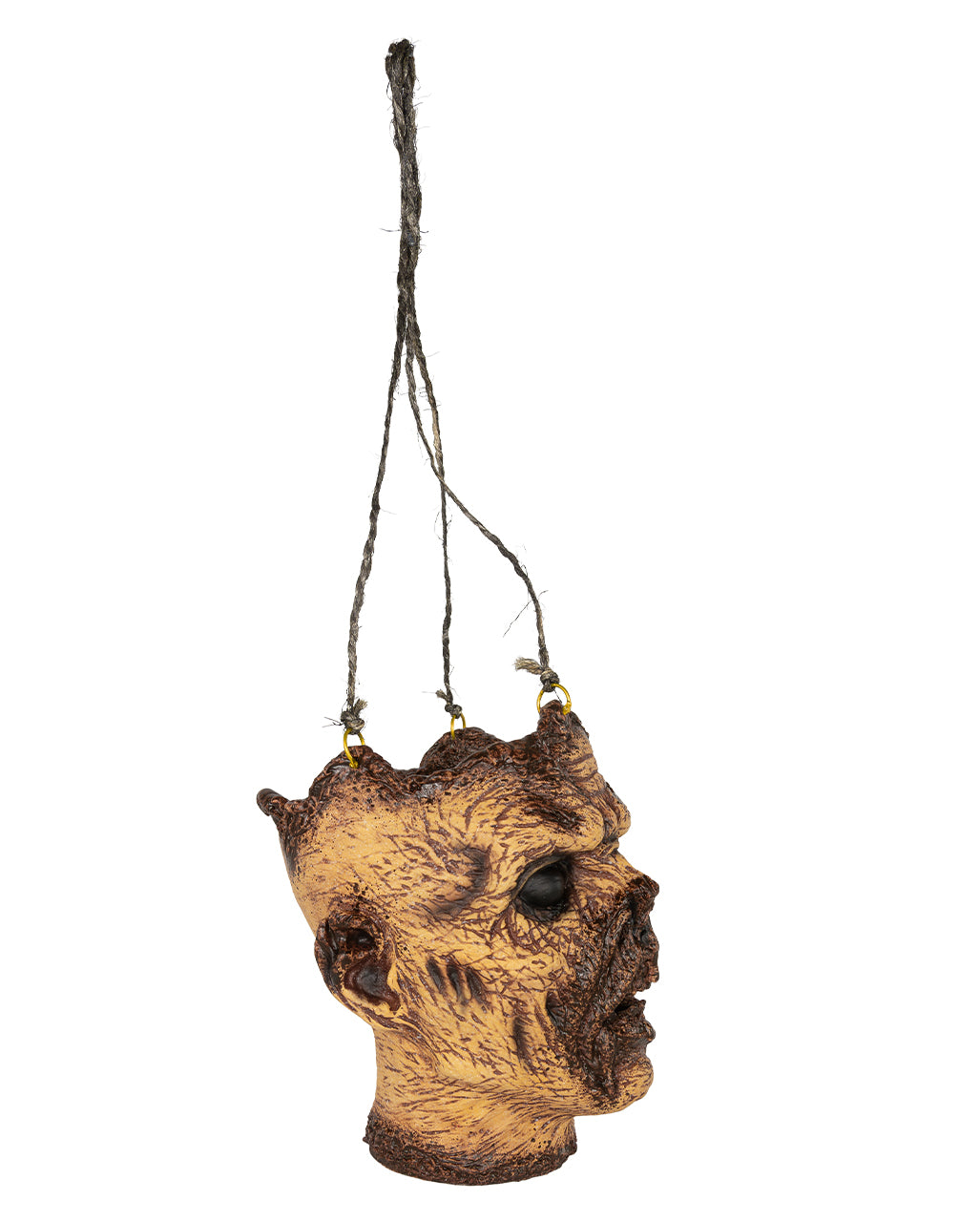 An Schädeldecke aufgehängter Folterkopf 25cm