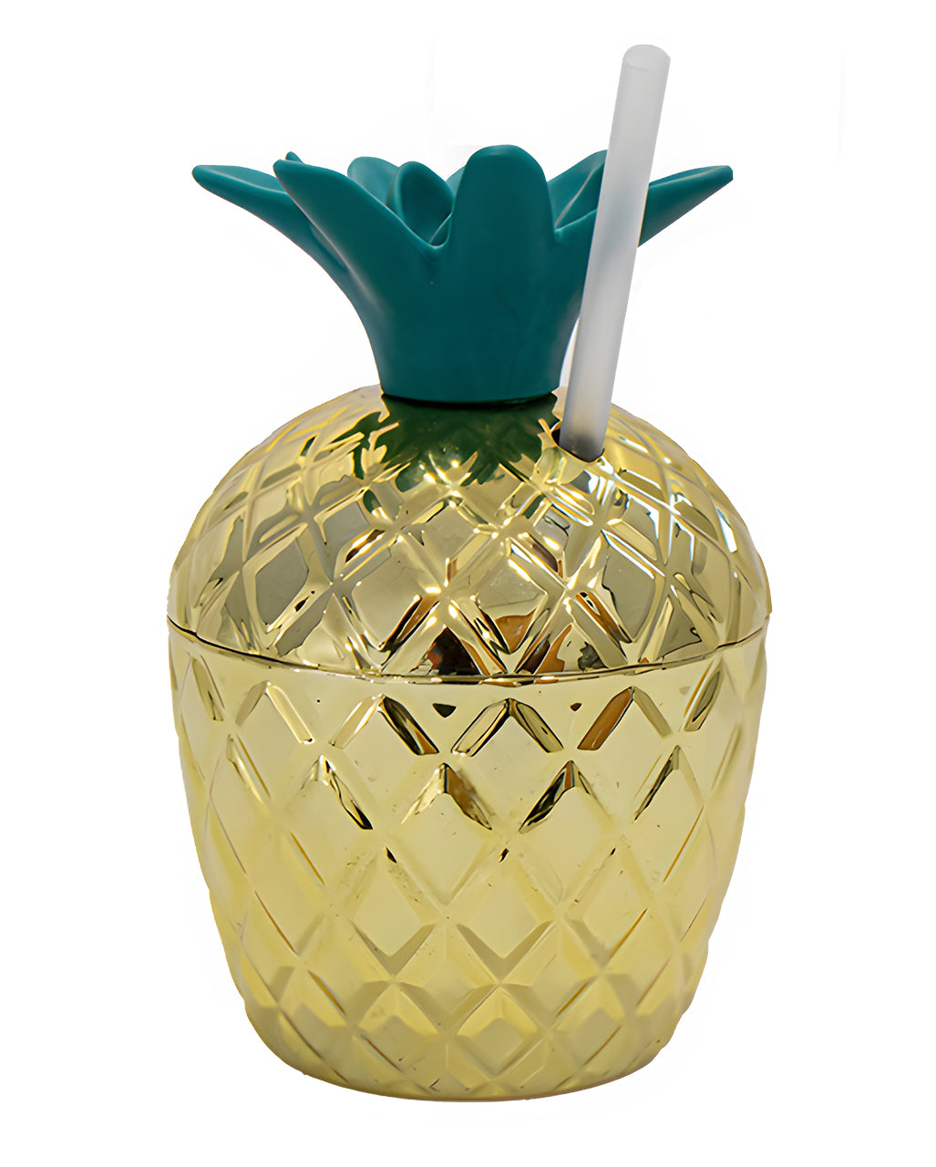 Pineapple Party Cocktail Cup With Straw 250ml
