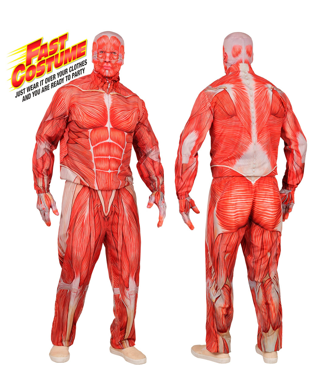 Anatomy Schnellkostüm mit Maske & Handschuhe