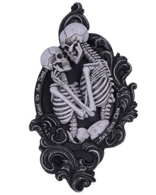 "And Even Then" Skelett Liebespaar Wandrelief 39cm