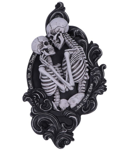 "And Even Then" Skelett Liebespaar Wandrelief 39cm