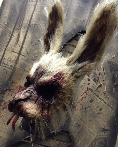 Furchterregende Zombie Hasenmaske