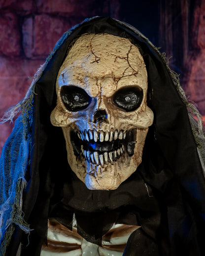 Animierter Medieval Reaper mit Laterne & Kette 170cm