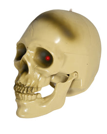 Animierter Totenschädel mit Licht, Sound & Bewegung 22cm