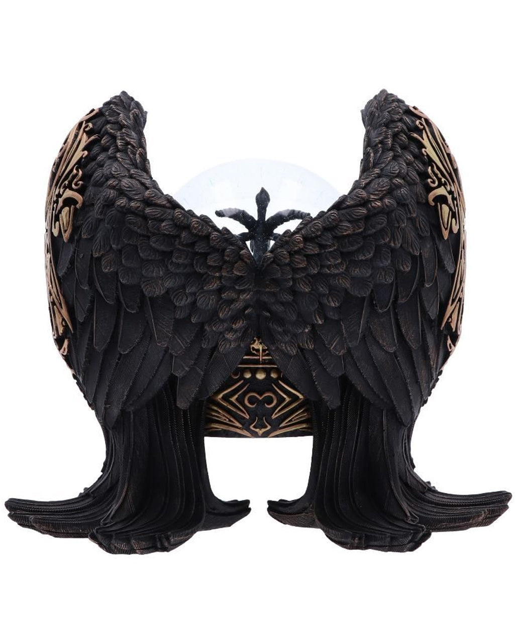 Gotische Baphomet Schneekugel 22,5cm