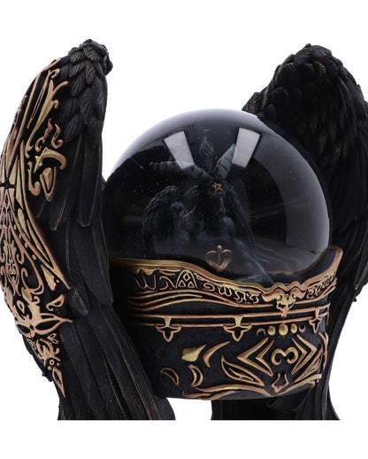 Gotische Baphomet Schneekugel 22,5cm