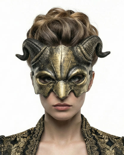 Antike Dämonen Gott Halbmaske