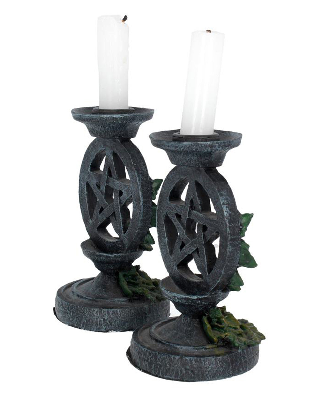 Antike Pentagramm Kerzenständer 2 St.
