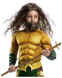 Aquaman Muskelkostüm für Kinder Deluxe