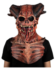 Astaroth Teufels Maske mit Brustpanzer