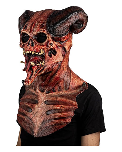 Astaroth Teufels Maske mit Brustpanzer