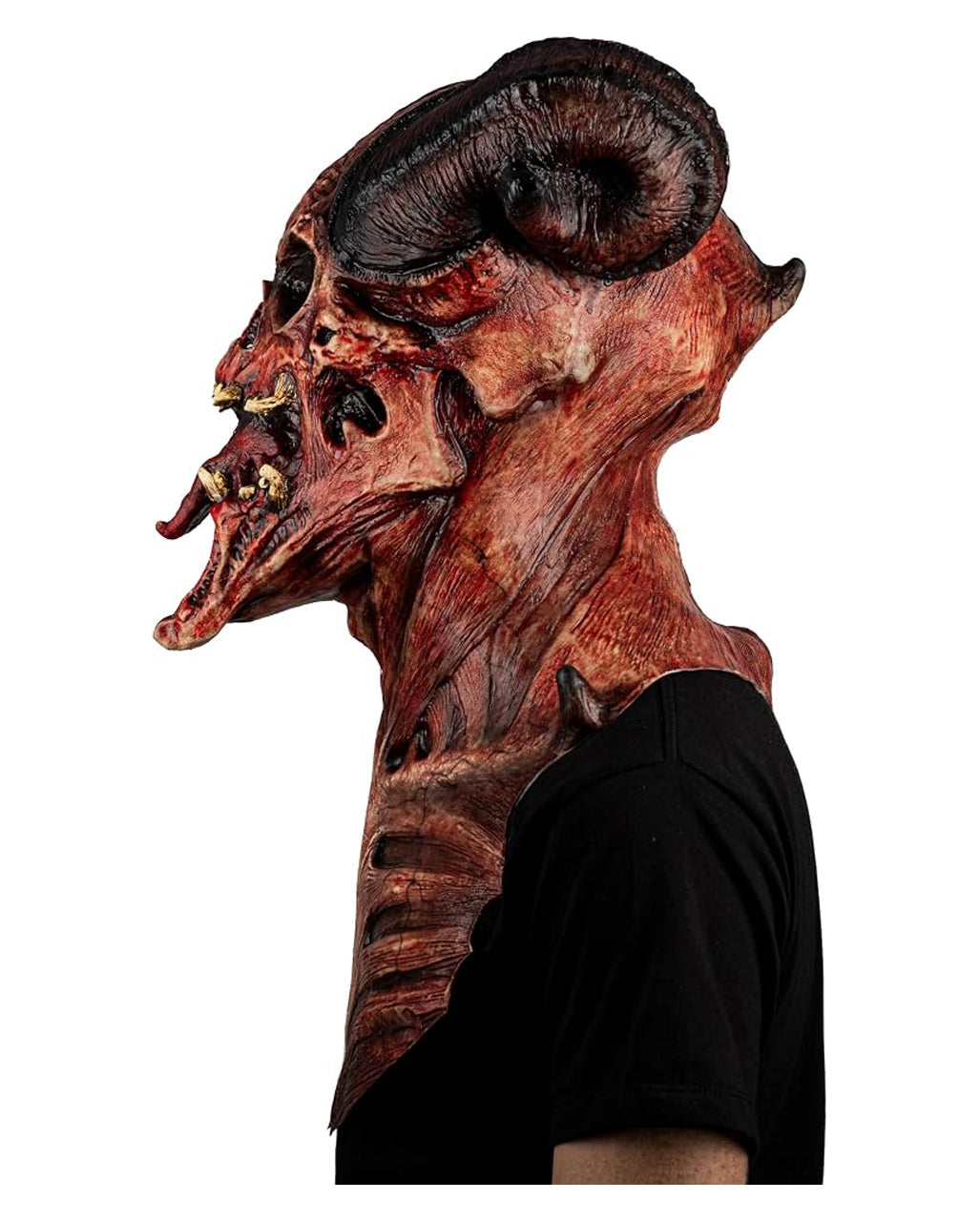 Astaroth Teufels Maske mit Brustpanzer