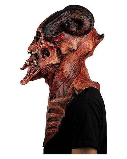 Astaroth Teufels Maske mit Brustpanzer