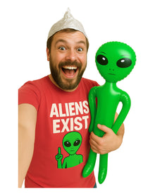 Grüner, aufblasbarer Alien 85cm