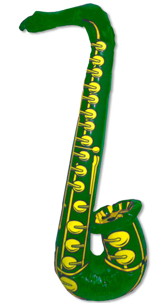 Saxophon Aufblassbar grün
