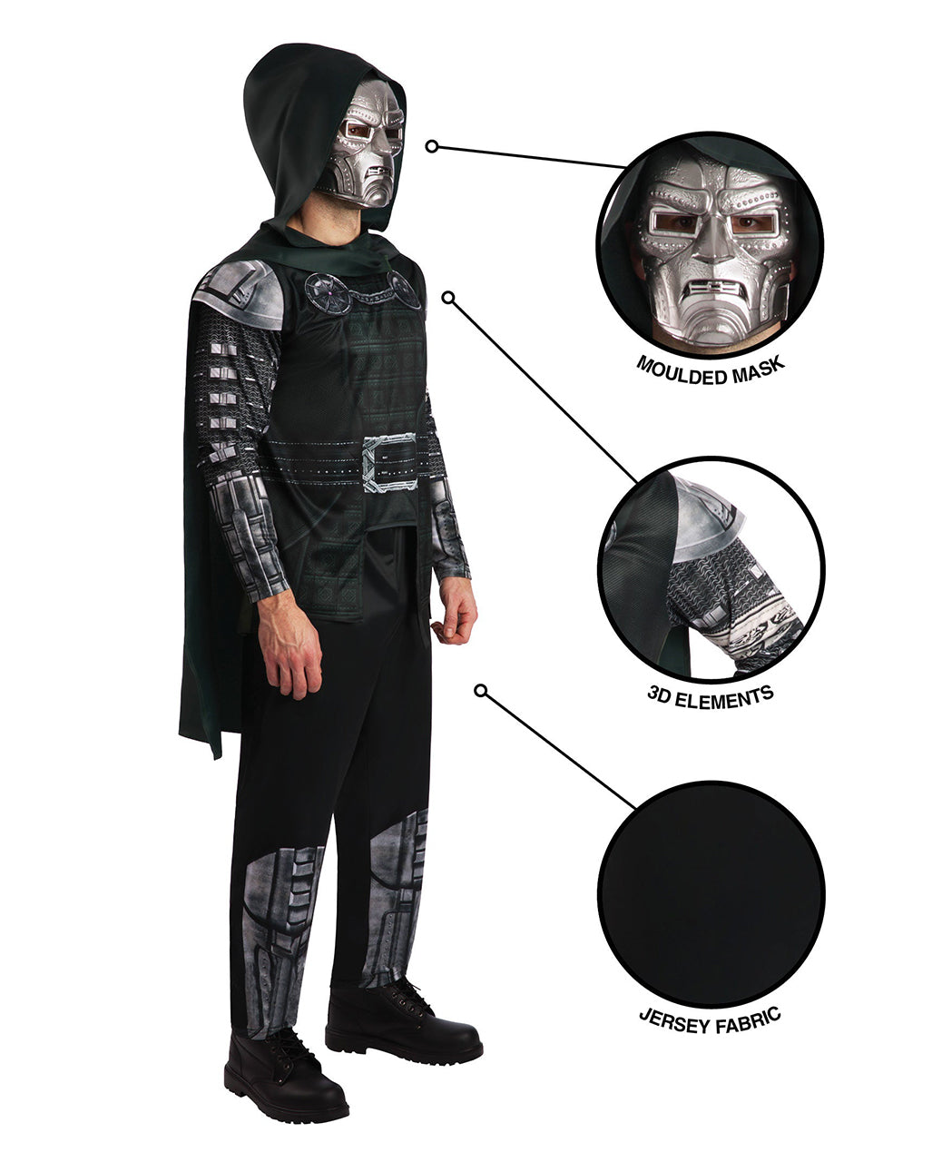 Avengers Doomsday Dr Doom Deluxe Kostüm für Herren