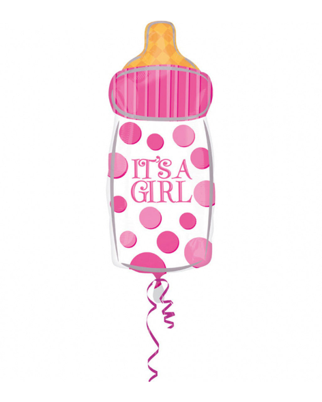 Babyflasche Folienballon "Its a Girl"