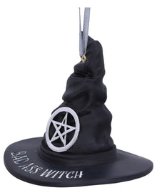 Bad Ass Witch Hängedeko Ornament 9cm