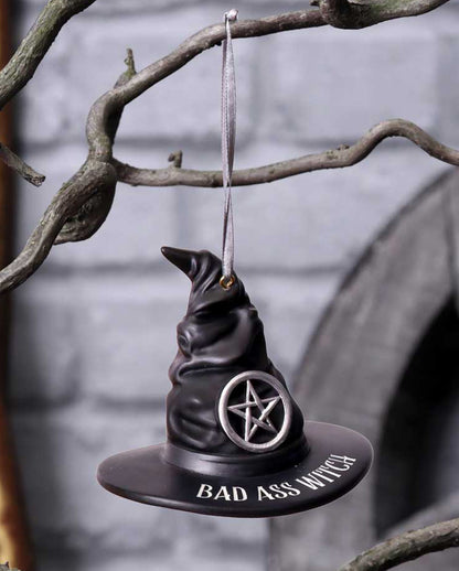 Bad Ass Witch Hängedeko Ornament 9cm