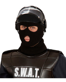 Schwarze Balaclava Maske als Sturmhaube