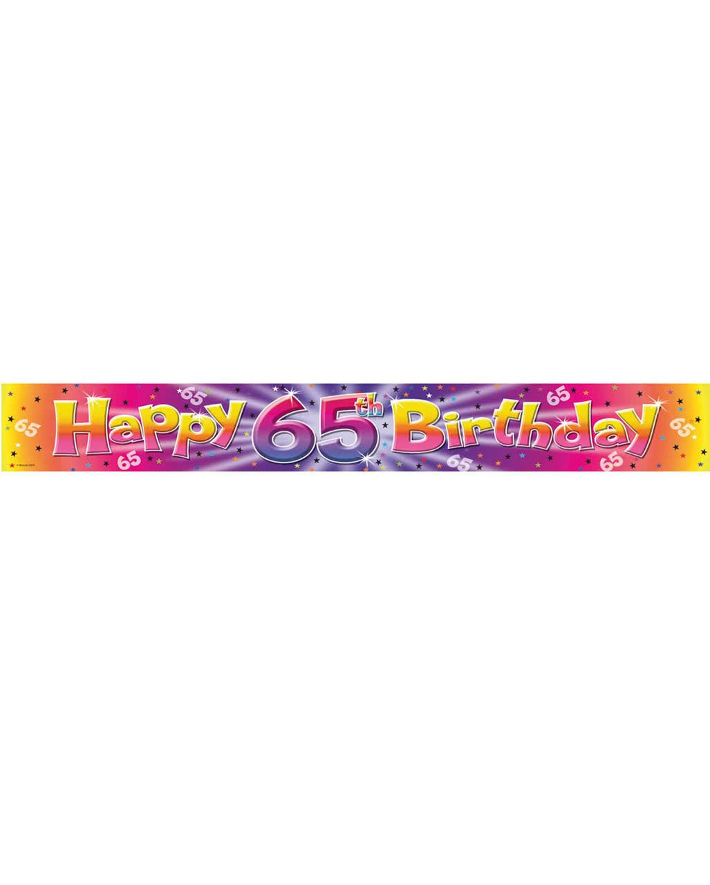 65. Geburtstag Folienbanner